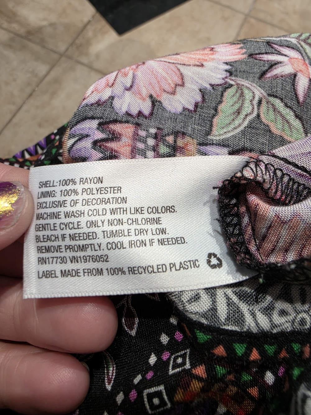 Xhilaration Boho Floral Strappy Sundress XXL - Picture 6 of 6